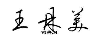 梁锦英王鼎美草书个性签名怎么写