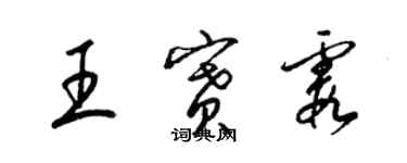梁锦英王赛霞草书个性签名怎么写