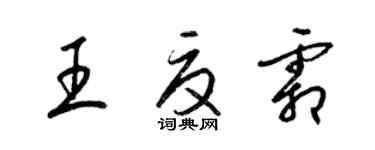 梁锦英王夏霜草书个性签名怎么写