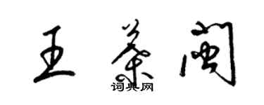 梁锦英王叶闽草书个性签名怎么写