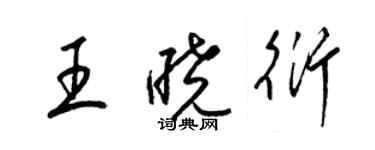 梁锦英王晓衍草书个性签名怎么写