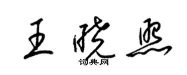 梁锦英王晓照草书个性签名怎么写