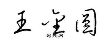 梁锦英王金圆草书个性签名怎么写