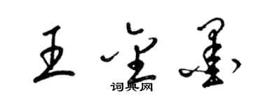 梁锦英王金墨草书个性签名怎么写