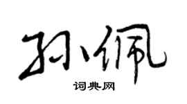 曾庆福孙佩行书个性签名怎么写