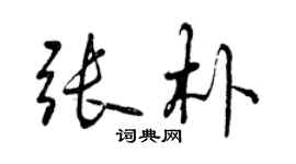 曾庆福张朴行书个性签名怎么写