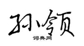 曾庆福孙领行书个性签名怎么写