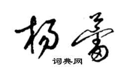 梁锦英杨蕾草书个性签名怎么写