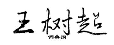曾庆福王树超行书个性签名怎么写