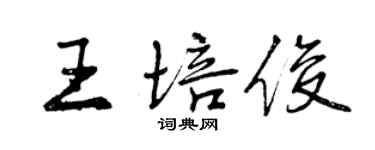 曾庆福王培俊行书个性签名怎么写
