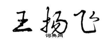曾庆福王扬飞行书个性签名怎么写