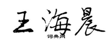 曾庆福王海晨行书个性签名怎么写