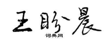 曾庆福王盼晨行书个性签名怎么写