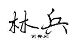 曾庆福林兵行书个性签名怎么写