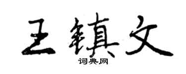 曾庆福王镇文行书个性签名怎么写