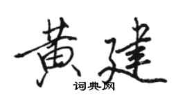 骆恒光黄建行书个性签名怎么写