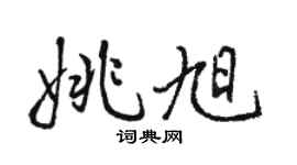 骆恒光姚旭行书个性签名怎么写