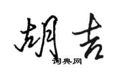 骆恒光胡吉行书个性签名怎么写