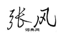 骆恒光张风行书个性签名怎么写