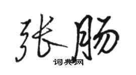 骆恒光张肠行书个性签名怎么写