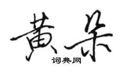 骆恒光黄朵行书个性签名怎么写