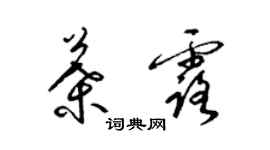 梁锦英叶露草书个性签名怎么写