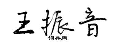 曾庆福王振音行书个性签名怎么写