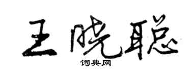 曾庆福王晓聪行书个性签名怎么写