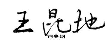 曾庆福王昆地行书个性签名怎么写