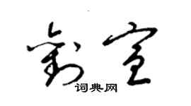 梁锦英刘宣草书个性签名怎么写