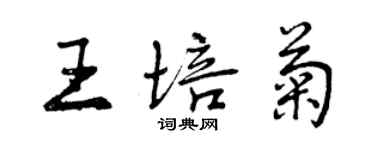 曾庆福王培菊行书个性签名怎么写