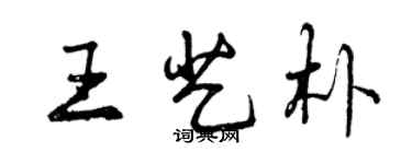 曾庆福王艺朴行书个性签名怎么写