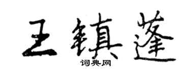 曾庆福王镇蓬行书个性签名怎么写