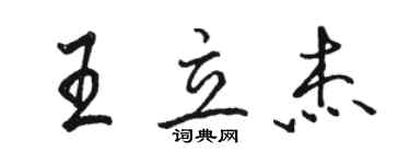 骆恒光王立杰行书个性签名怎么写