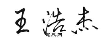 骆恒光王浩杰行书个性签名怎么写