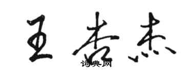 骆恒光王杏杰行书个性签名怎么写