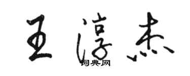 骆恒光王淳杰行书个性签名怎么写