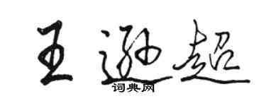 骆恒光王逊超行书个性签名怎么写