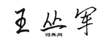骆恒光王丛军行书个性签名怎么写