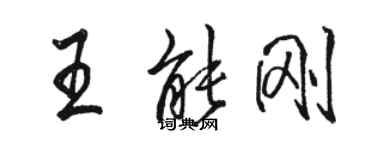 骆恒光王能刚行书个性签名怎么写
