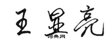 骆恒光王显亮行书个性签名怎么写
