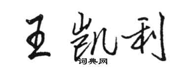 骆恒光王凯利行书个性签名怎么写