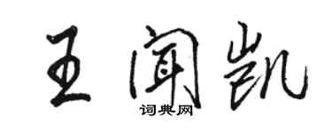 骆恒光王闻凯行书个性签名怎么写