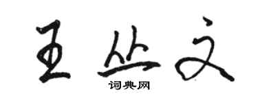 骆恒光王丛文行书个性签名怎么写