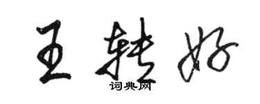 骆恒光王转好行书个性签名怎么写