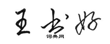 骆恒光王书好行书个性签名怎么写