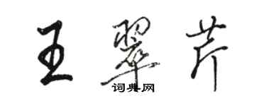 骆恒光王翠芹行书个性签名怎么写
