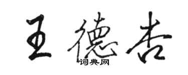 骆恒光王德杏行书个性签名怎么写