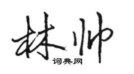 骆恒光林帅行书个性签名怎么写