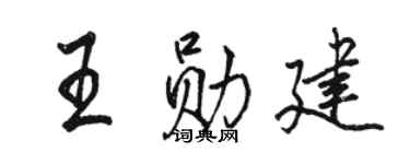 骆恒光王勋建行书个性签名怎么写